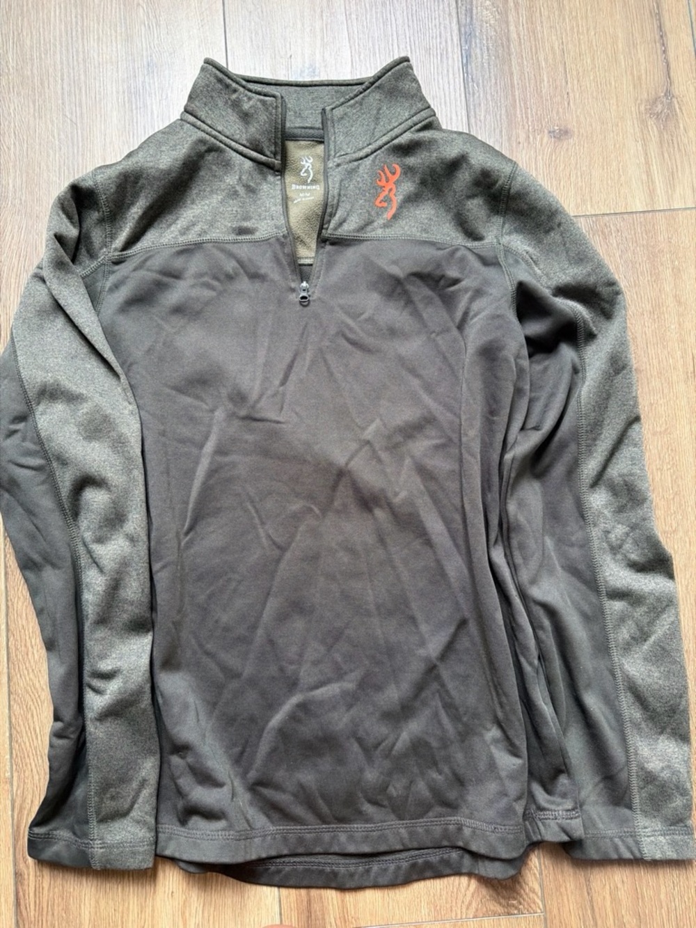 Browning Men’s brown Quarter-Zip Fleece Pullover